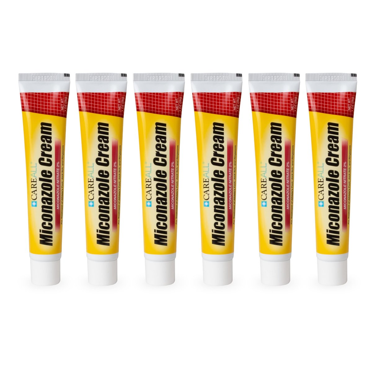 CareAll Miconazolnitrat 2% Antimykotikum Creme 1,0 oz (6er-Pack) – Klinisch wirksame Behandlung gegen Fußpilz, Juckreiz in der Leiste, Ringelflechte – Lindert und beruhigt die betroffenen Hautstellen