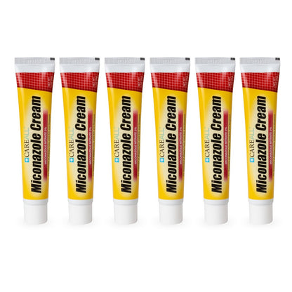 CareAll Miconazolnitrat 2% Antimykotikum Creme 1,0 oz (6er-Pack) – Klinisch wirksame Behandlung gegen Fußpilz, Juckreiz in der Leiste, Ringelflechte – Lindert und beruhigt die betroffenen Hautstellen