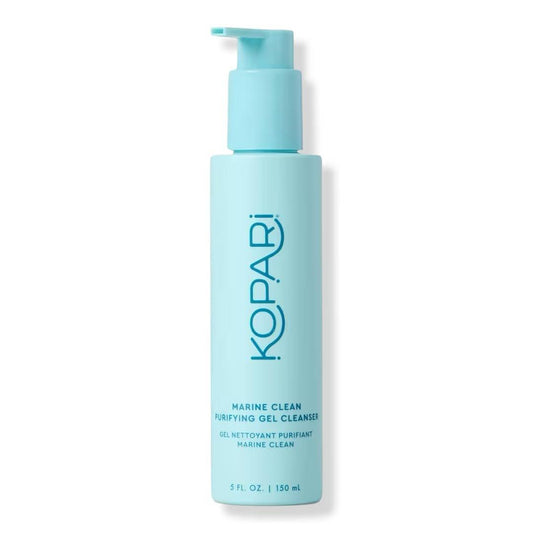 Kopari Marine Clean Reinigendes Gel Gesichtswasser mit Aminosäuren & Vitamin B5 – Sanfter Gel-zu-Schaum Reiniger, 150 ml
