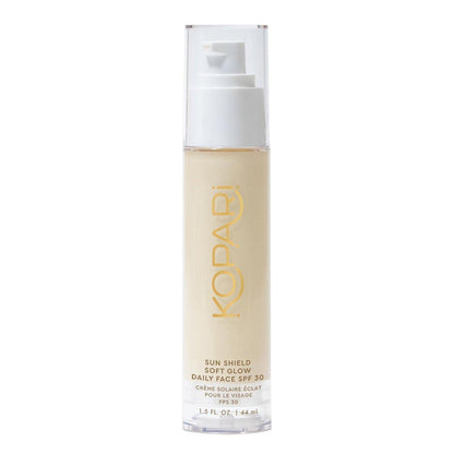 Kopari Sun Shield Soft Glow – Tägliche Gesichts-SPF 30, leichte Sonnencreme für einen gesunden, strahlenden Teint, ideal unter Make-up, 1,5 oz
