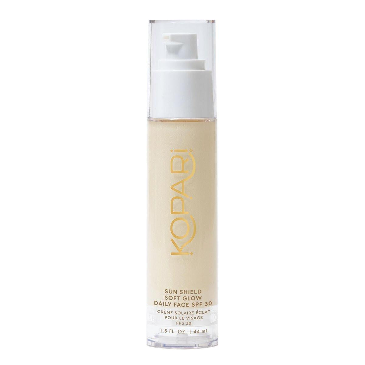 Kopari Sun Shield Soft Glow – Tägliche Gesichts-SPF 30, leichte Sonnencreme für einen gesunden, strahlenden Teint, ideal unter Make-up, 1,5 oz