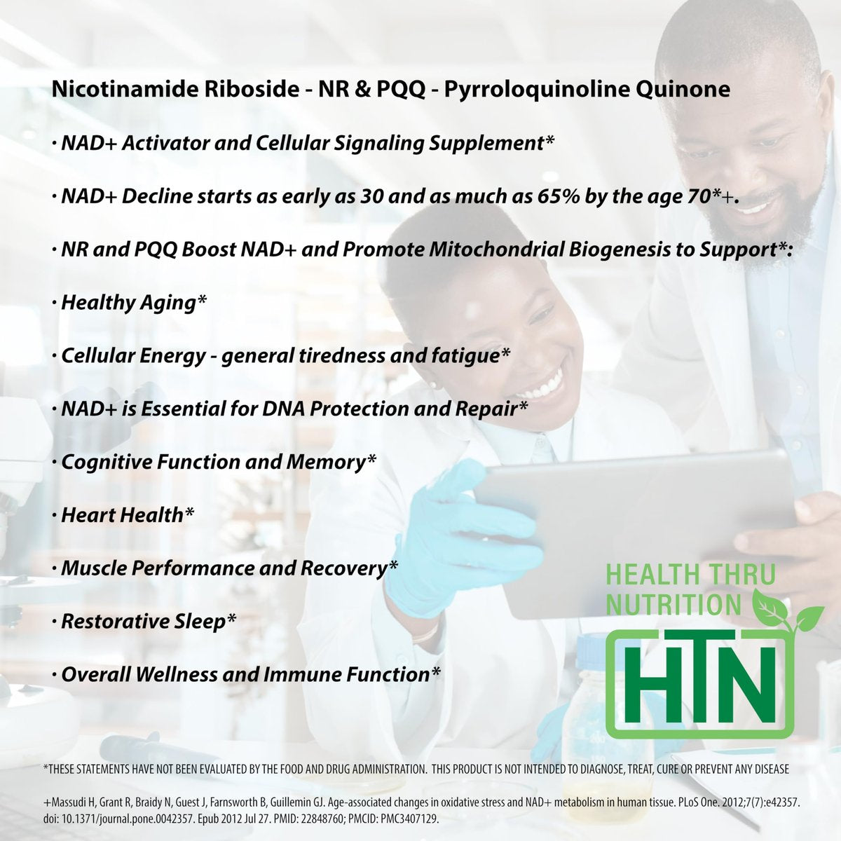 NAD+ Aktivator mit NR und PQQ | 300 mg Nicotinamid-Ribosid + 20 mg PQQ | Mitochondrien-Maximierer | Non-GMO | 60 Kapseln