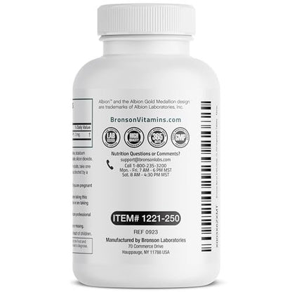 Bronson Boron 3 MG Chelated – Hoch bioverfügbares Spurenelement für starke Knochen, Non-GMO, 250 vegane Tabletten