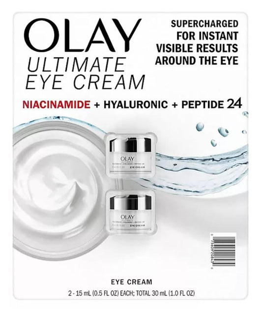 Olay Ultimate Niacinamide + Hyaluronsäure + Peptid Augencreme (0,5 fl. oz., 2er-Pack)