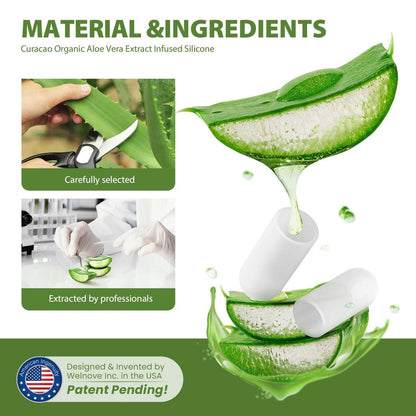 Gel Pinky Zehenhülsen Zehenschützer - Bukihome 8er Pack Silikon Zehenkappen mit Aloe Vera Extrakt - Zehenschutzpolster für Damen & Herren - Schützt Hühneraugen, Blasen