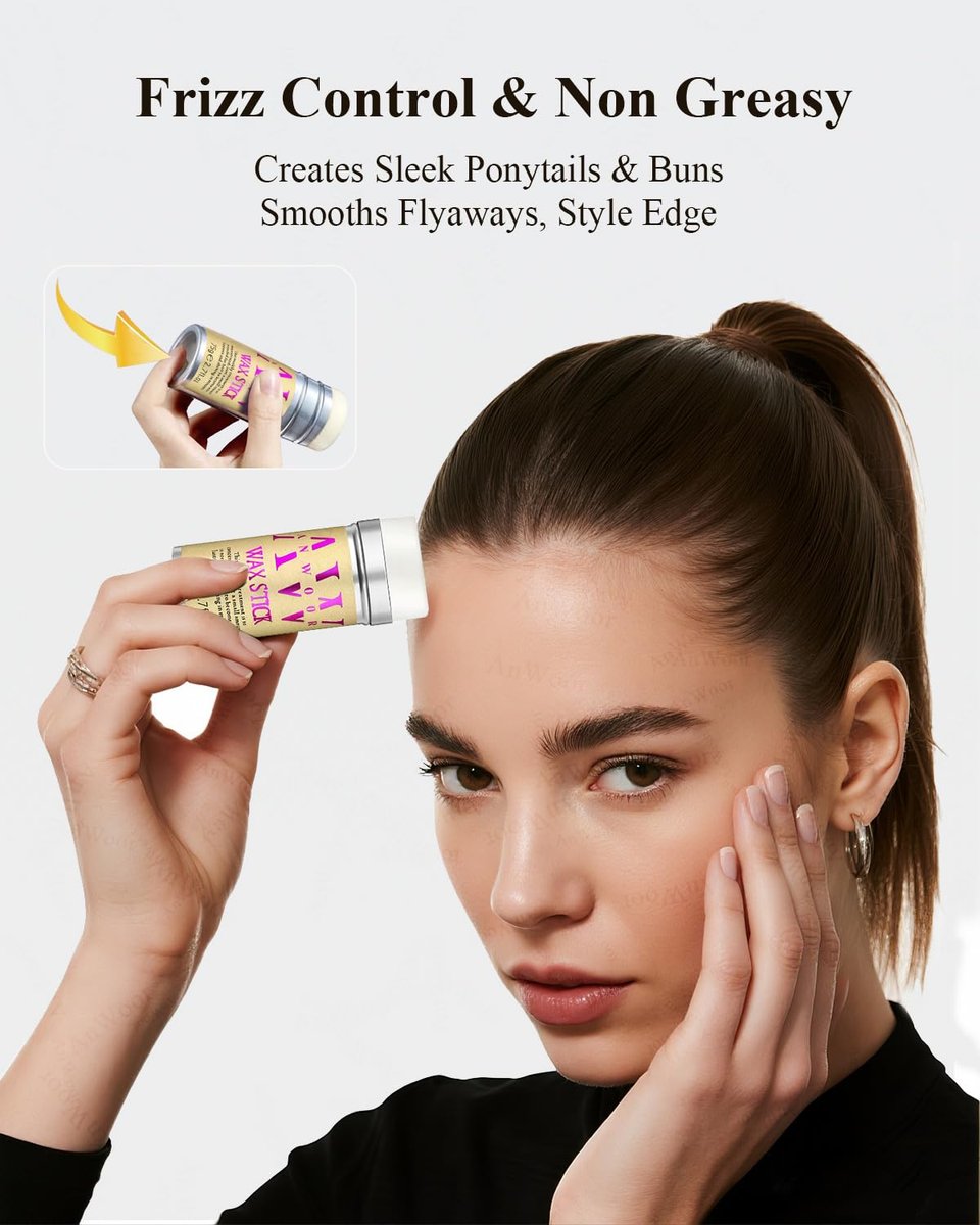 AnWoor 4er Set Edge Brush Slick Back Haarbürste, Haarpflege-Wachsstift für fliegende Haare, Rattenschwanzkämme zum Flechten, Teasing-Bürste für flauschiges Haar