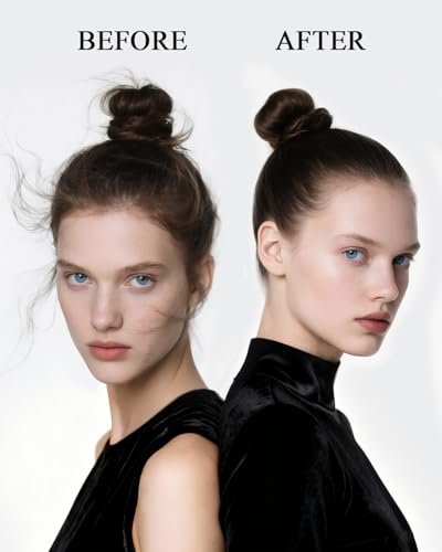 AnWoor 4er Set Edge Brush Slick Back Haarbürste, Haarpflege-Wachsstift für fliegende Haare, Rattenschwanzkämme zum Flechten, Teasing-Bürste für flauschiges Haar