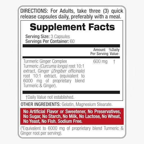 FITO MEDIC'S Lab Kurkuma & Ingwer Kapseln | 180 Stück | Hochwertiges Nahrungsergänzungsmittel