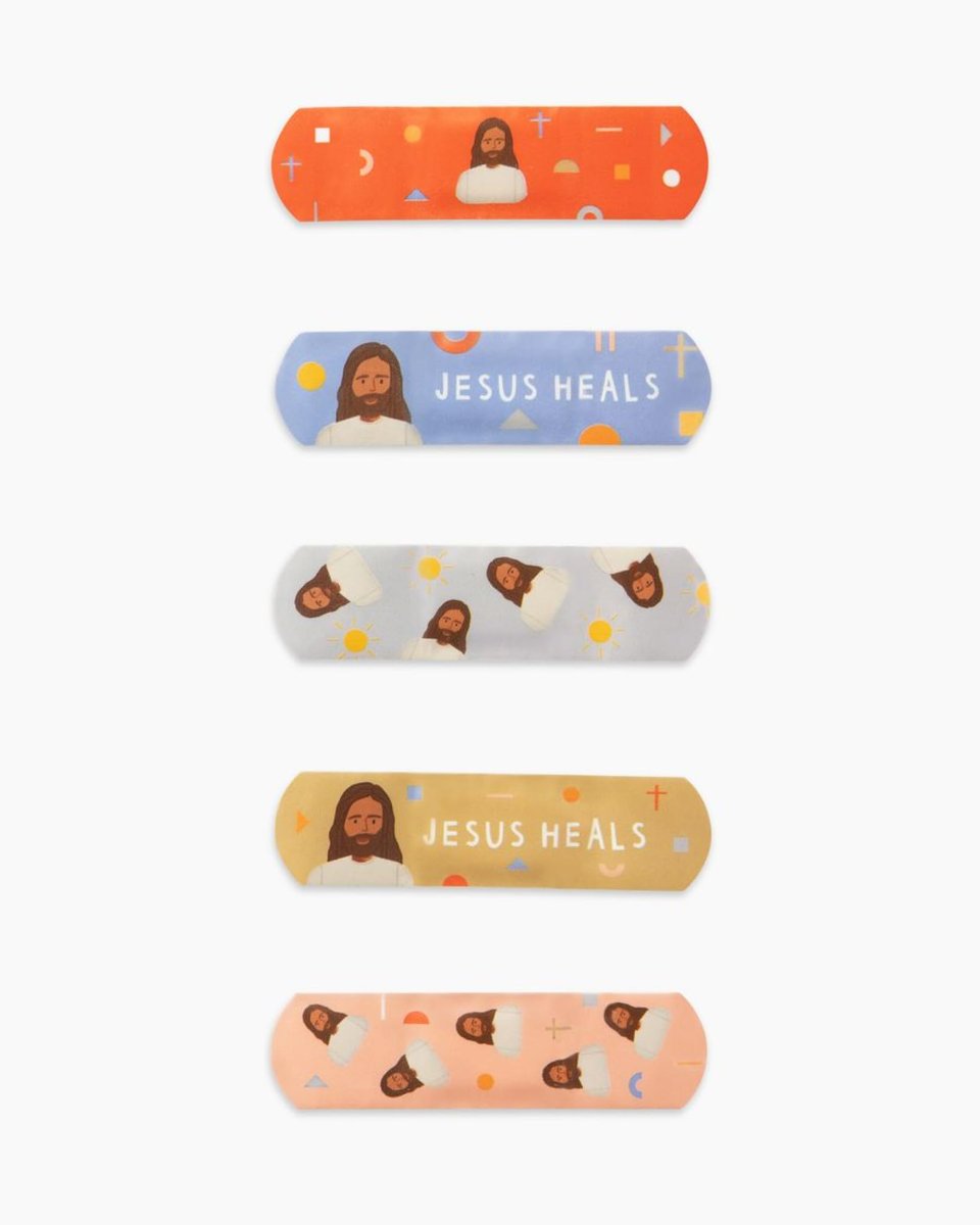 Be A Heart Original Jesus Heals Bandagen - Pflaster für Kinder (2 Dosen)