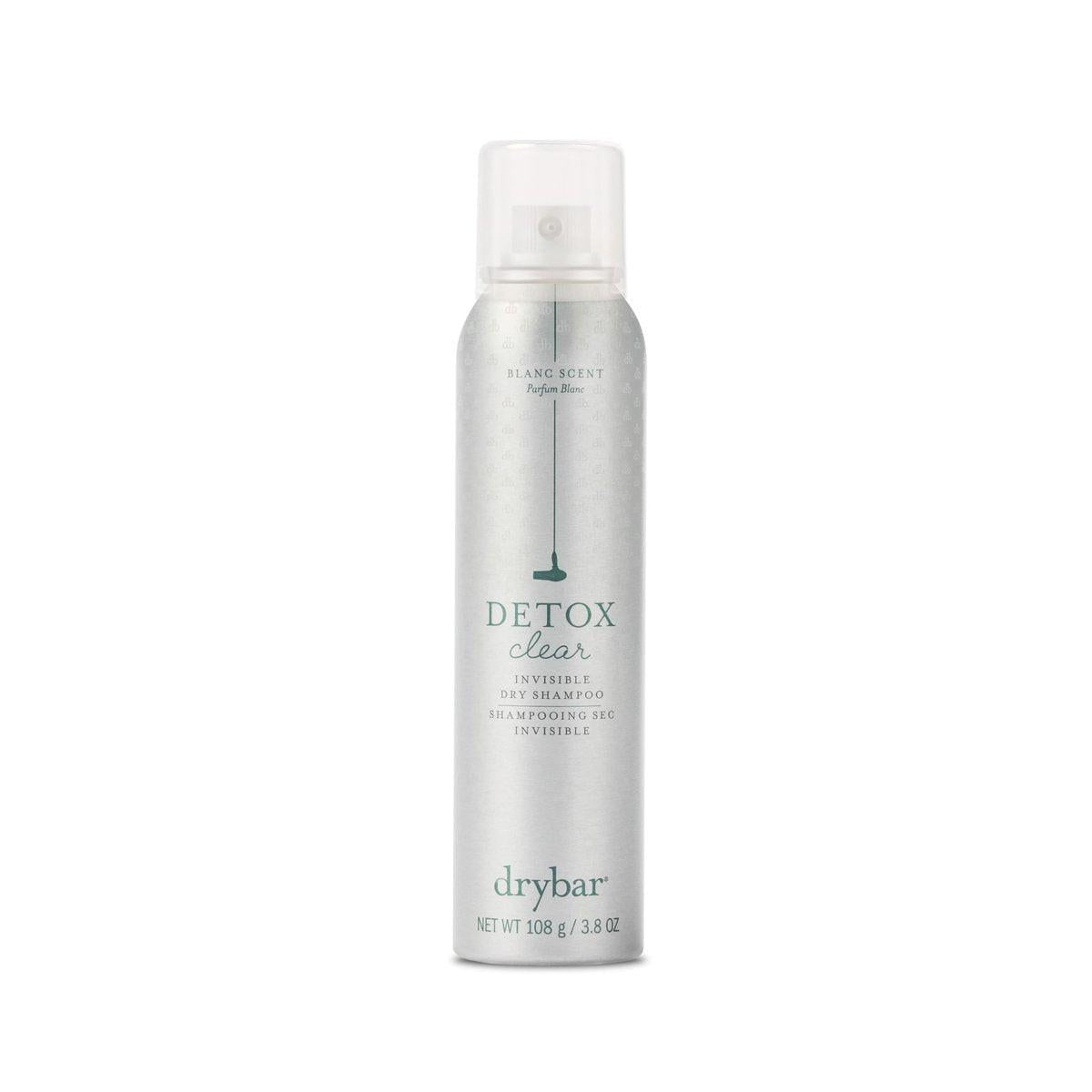 Drybar Detox Clear Invisible Trockenshampoo Spray – Absorbiert leichte Öle, hinterlässt sauberes und erfrischtes Haar mit weichem, transparentem Finish – Für alle Haartypen – Blanc Duft – 107 ml