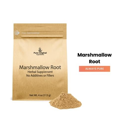 PURE ORIGINAL INGREDIENTS Marshmallow Root Extrakt (4 oz), Pulver, Pflanzliches Nahrungsergänzungsmittel