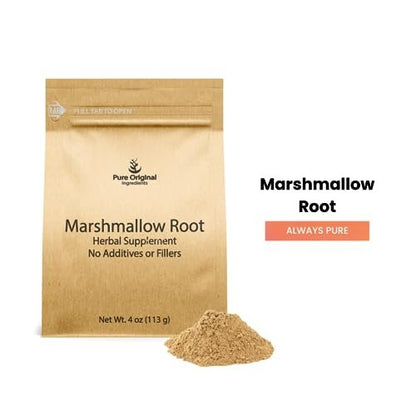 PURE ORIGINAL INGREDIENTS Marshmallow Root Extrakt (4 oz), Pulver, Pflanzliches Nahrungsergänzungsmittel