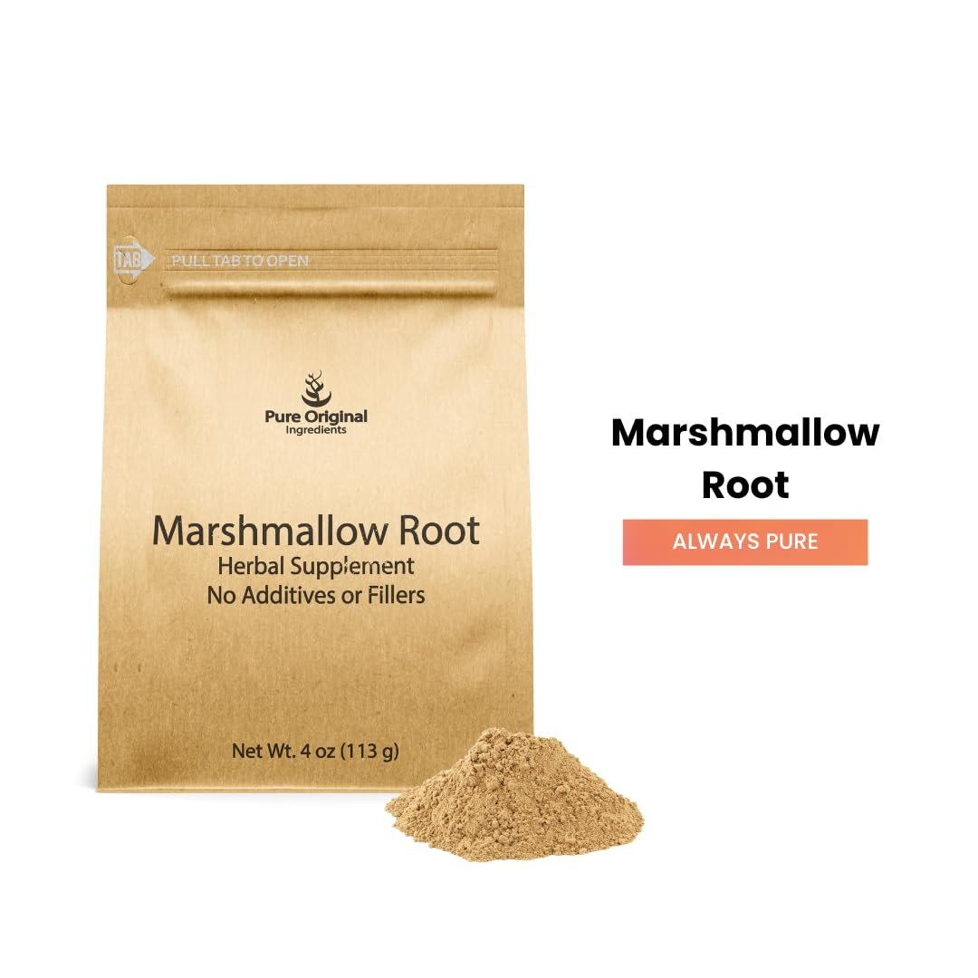 PURE ORIGINAL INGREDIENTS Marshmallow Root Extrakt (4 oz), Pulver, Pflanzliches Nahrungsergänzungsmittel