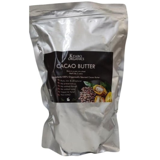 Kyabo 100% Reine und Naturbelassene Kakaobutter - 1,36 kg - Lebensmittelqualität - Ideal für Lippenbalsam, Creme, Haarpflege, Kerzen, Haarentfernung und Bastelprojekte - Hergestellt aus Bio-Kakao