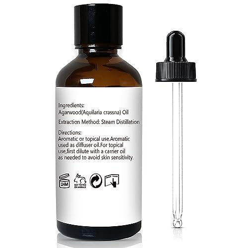 GM Gumili Agarwood Ätherisches Öl, Reines Oud Öl für Aromatherapie und Meditation - 30ml / 1 oz