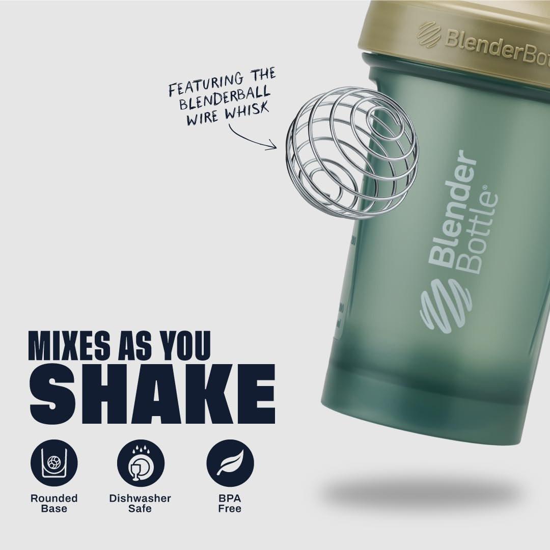 BlenderBottle Classic V2 Shaker Flasche – Ideal für Proteinshakes und Pre-Workout, 28 oz (828 ml), Vollton Tan