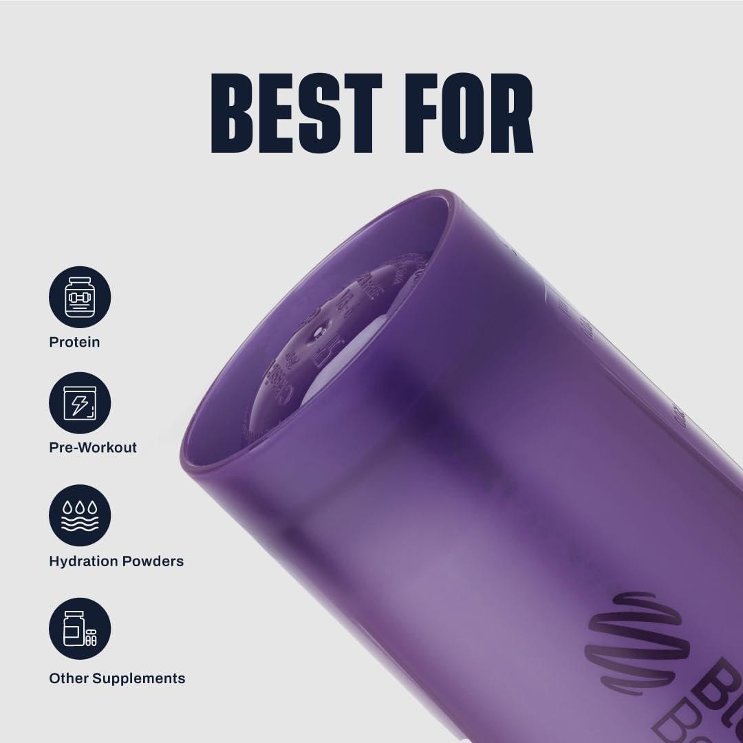 BlenderBottle Classic V2 Shaker Flasche – 28 oz, Lila – Ideal für Proteinshakes und Pre-Workout