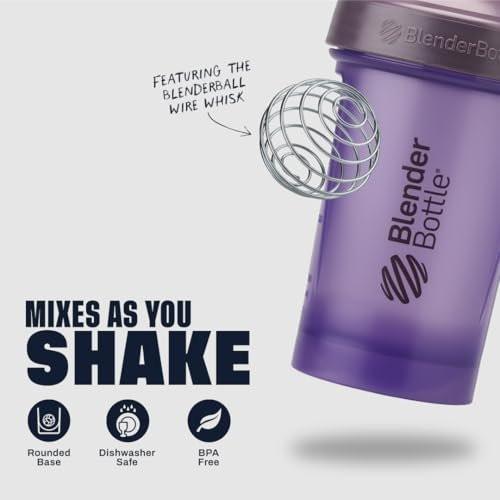 BlenderBottle Classic V2 Shaker Flasche – 28 oz, Lila – Ideal für Proteinshakes und Pre-Workout