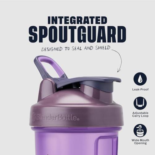 BlenderBottle Classic V2 Shaker Flasche – 28 oz, Lila – Ideal für Proteinshakes und Pre-Workout