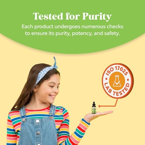 Natures Craft Kids DHA Omega 3 6 9 Tropfen – Flüssiges Omega-3 für Kinder mit EPA & ALA zur Unterstützung von Gehirn, Immunsystem und Sehkraft – 2 Fl Oz