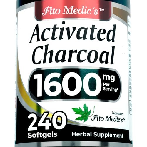 FITO MEDIC'S Lab | Aktivkohle | 240 Kapseln | Aktivkohlepillen