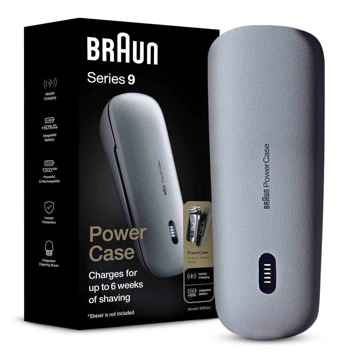 Braun Powercase – Tragbare Ladestation für Elektrorasierer, kompatibel mit Series 9 Pro, Series 9 und Series 8, lädt für bis zu 6 Wochen