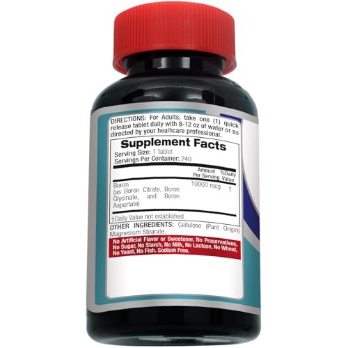 Lab | Boron | 10 mg | 240 Portionen | Boron Nahrungsergänzungsmittel