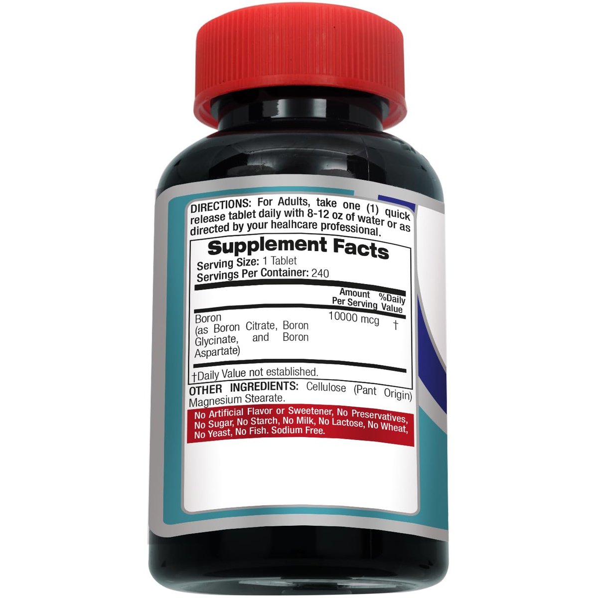 Lab | Boron | 10 mg | 240 Portionen | Boron Nahrungsergänzungsmittel
