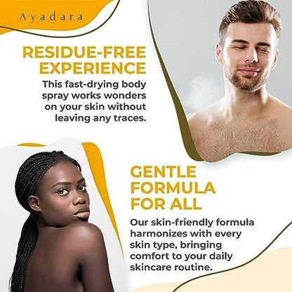 AYADARA Akne Körper Spray mit 2% Salicylsäure – gegen Rückenakne, Körperakne, Zystische Akne, Hormonelle Akne für Jugendliche & Erwachsene, 3er-Pack (4 Fl Oz pro Flasche)