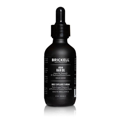 Brickell Männer Arganöl für das Haar – Natürliches und biologisches Haaröl für Männer, leichtes Haarbehandlungsöl, 60 ml, duftend