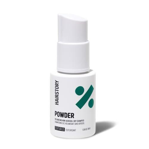 Hairstory Powder – Talkfreies Trockenshampoo ohne Aerosol, absorbiert Öl und verleiht Volumen und Textur zwischen Haarwäschen, für alle Haartypen, 1,32 Unzen