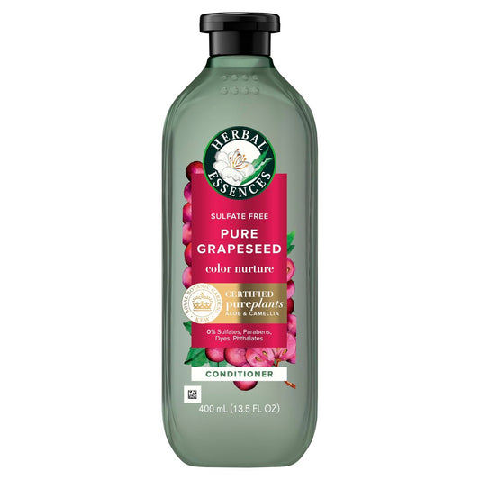Herbal Essences Pure Traubenkernöl Farbschutz Sulfatfreier Conditioner, 400 ml