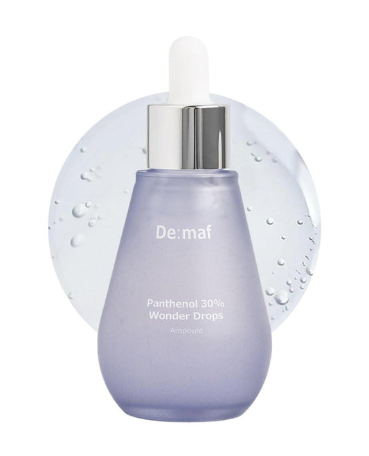 De:maf Panthenol 30% Wonder Drops Ampulle – Beruhigendes Serum mit 30% Panthenol und Nachtkerzenextrakt für empfindliche Haut