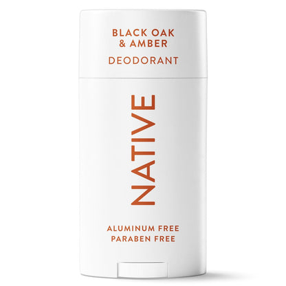 Native Deodorant Black Oak & Amber – Natürlicher Deodorant für Damen und Herren, 72h Geruchskontrolle, Aluminiumfrei, 2,65 oz