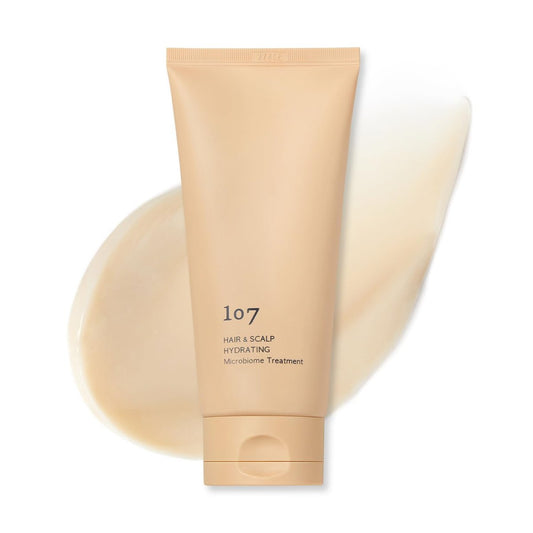 107 HAIR & SCALP HYDRATING Mikrobiom-Behandlung für Haar und Kopfhaut, feuchtigkeitsspendende Kopfhautbehandlung mit Ginseng, Koffein und Biotin, hilft, Kopfhautbeschwerden zu lindern (180 ml)
