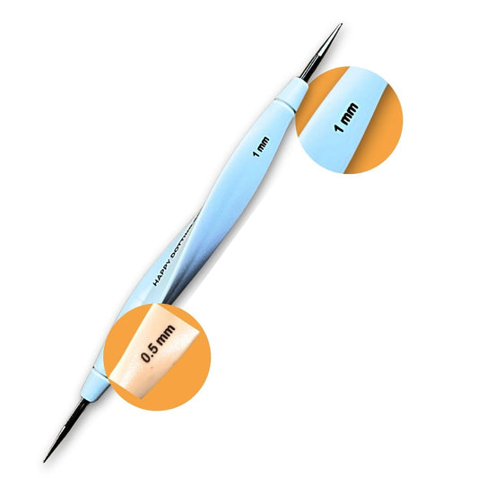 Happy Dotting Company Feiner Stylus - Dotting Tool & Embossing Stylus - Präzise Punkte mit Leichtigkeit! Doppelendig 0,5/1,0 mm