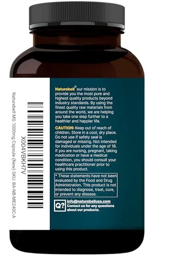 NatureBell DHA 50 mg für Männer und Frauen, 300 Kapseln | Mikronisiert für bessere Absorption | Pflanzliche Quelle | Unterstützt Energie, Stoffwechsel & gesundes Altern | Non-GMO, hergestellt in den USA