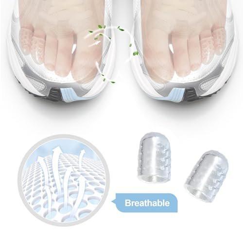 30-teiliges Silikon-Zehenschutz-Set – Atmungsaktive Gel-Zehenkappen gegen Hühneraugen, Blasen und Schmerzen für Männer und Frauen