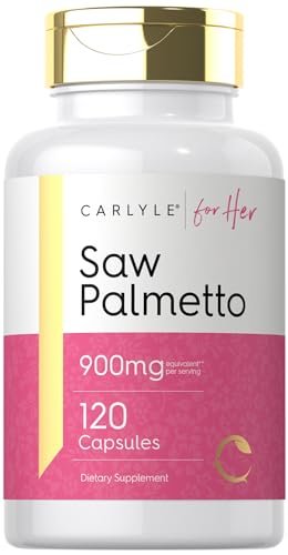 Carlyle Sägepalme für Frauen | 120 Kapseln | Vollspektrum-Extrakt | Nicht-GVO, glutenfrei | Für Sie