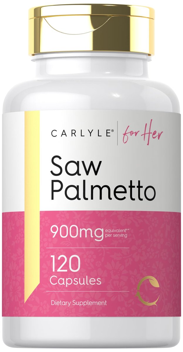 Carlyle Sägepalme für Frauen | 120 Kapseln | Vollspektrum-Extrakt | Nicht-GVO, glutenfrei | Für Sie
