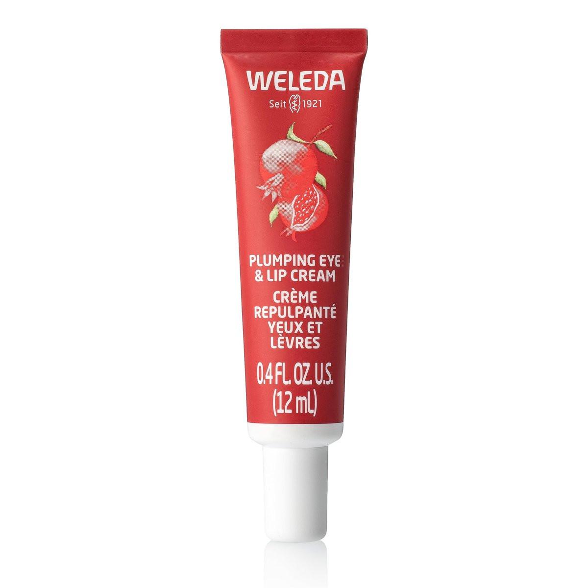 Weleda Plumping Eye & Lip Cream mit Peptiden aus Maca-Wurzel und Granatapfel