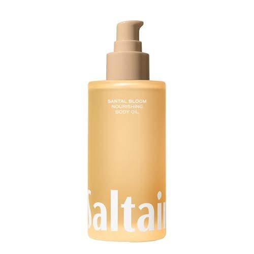 Saltair Körperöl - Luxuriöses Santal Bloom After-Shower- und Badöl für Frauen und Männer. Pflanzlich, nicht fettend, gut einziehende Feuchtigkeitspflege für trockene Haut – 118 ml Pumpflasche