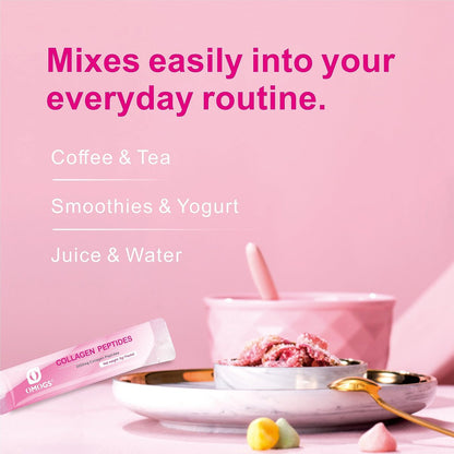 OMOGS Kollagen-Peptide-Pulver mit Präbiotika & Cranberry-Extrakt – Hydrolysiertes Kollagen für Haar, Haut, Nägel, Knochen & Verdauung – Grass-fed, Non-GMO – für Frauen & Männer