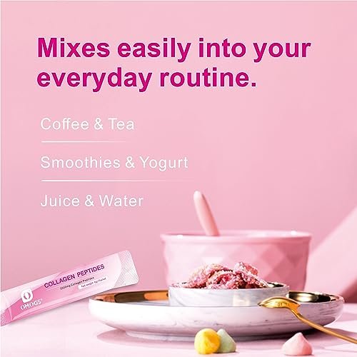 OMOGS Kollagen-Peptide-Pulver mit Präbiotika & Cranberry-Extrakt – Hydrolysiertes Kollagen für Haar, Haut, Nägel, Knochen & Verdauung – Grass-fed, Non-GMO – für Frauen & Männer