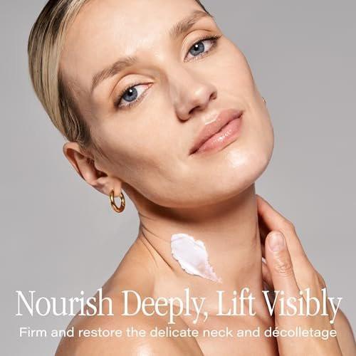 SKINN Neck Amour Leave-On Mask - Straffende Halscreme gegen Falten, für Männer und Frauen, 118 ml