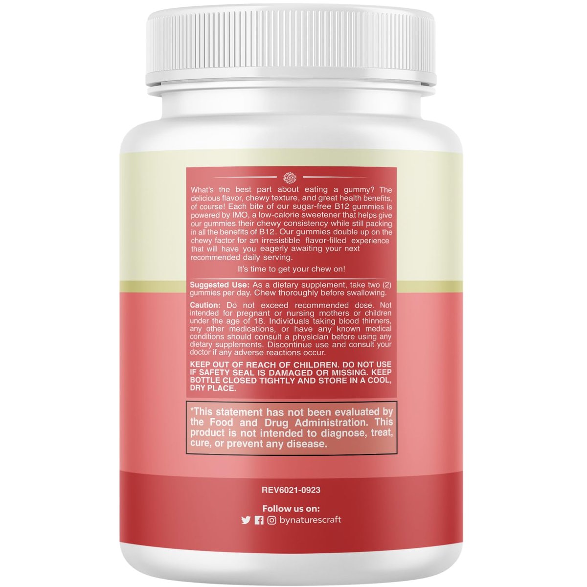 Vitamin B12 Gummies für Erwachsene - Zuckerfreie Vitamin B12 1000 mcg Kaugummis für Energie & Stimmung, Immun- & Nervengesundheit - Koscher, Nicht-GVO & Glutenfrei - für Frauen & Männer - 60 Stück