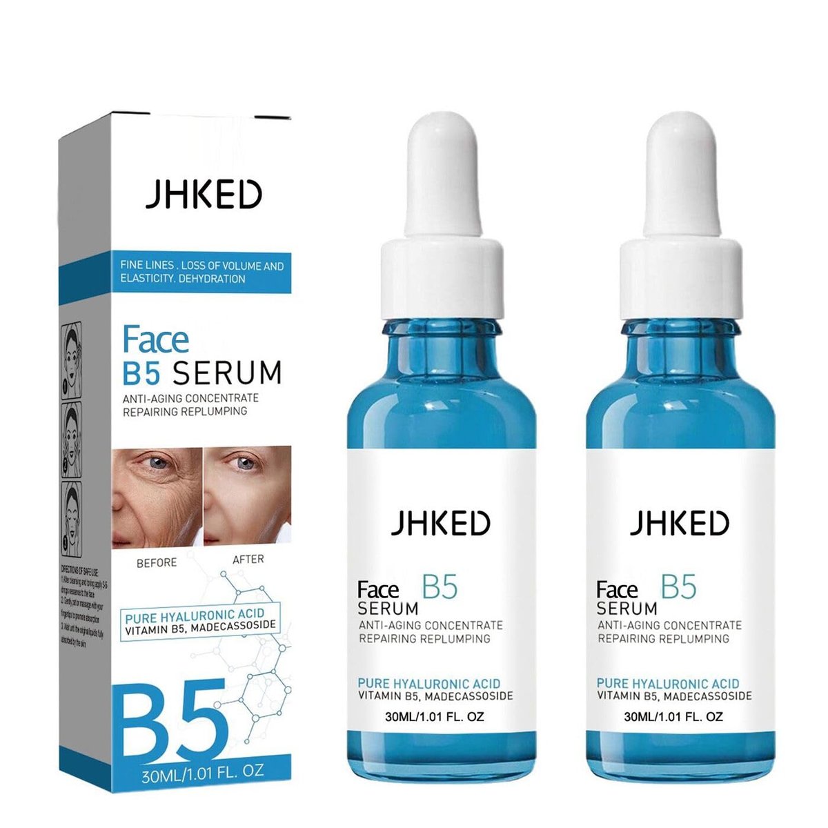 2er-Pack B5 Gesichtsserum – Straffende Anti-Aging Lösung für feine Linien & Fältchen