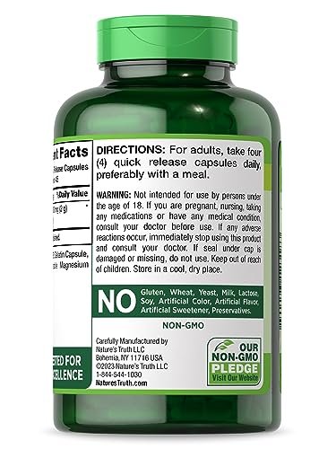 Nature's Truth Rote-Bete-Kapseln | 2.000 mg | 180 Kapseln | Nicht-GVO und glutenfrei