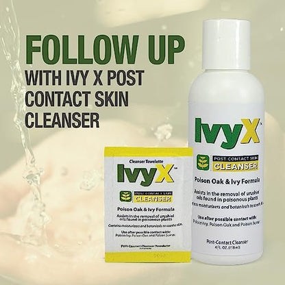 CoreTex Ivy X Pre-Contact Poison Ivy Hautschutzspray - 8oz Flasche mit Schutzlösung zur Vorbeugung von juckenden Ausschlägen - Wirkt auch gegen Gifteiche und Giftsumach - Schnelltrocknende & kreidefreie Formel