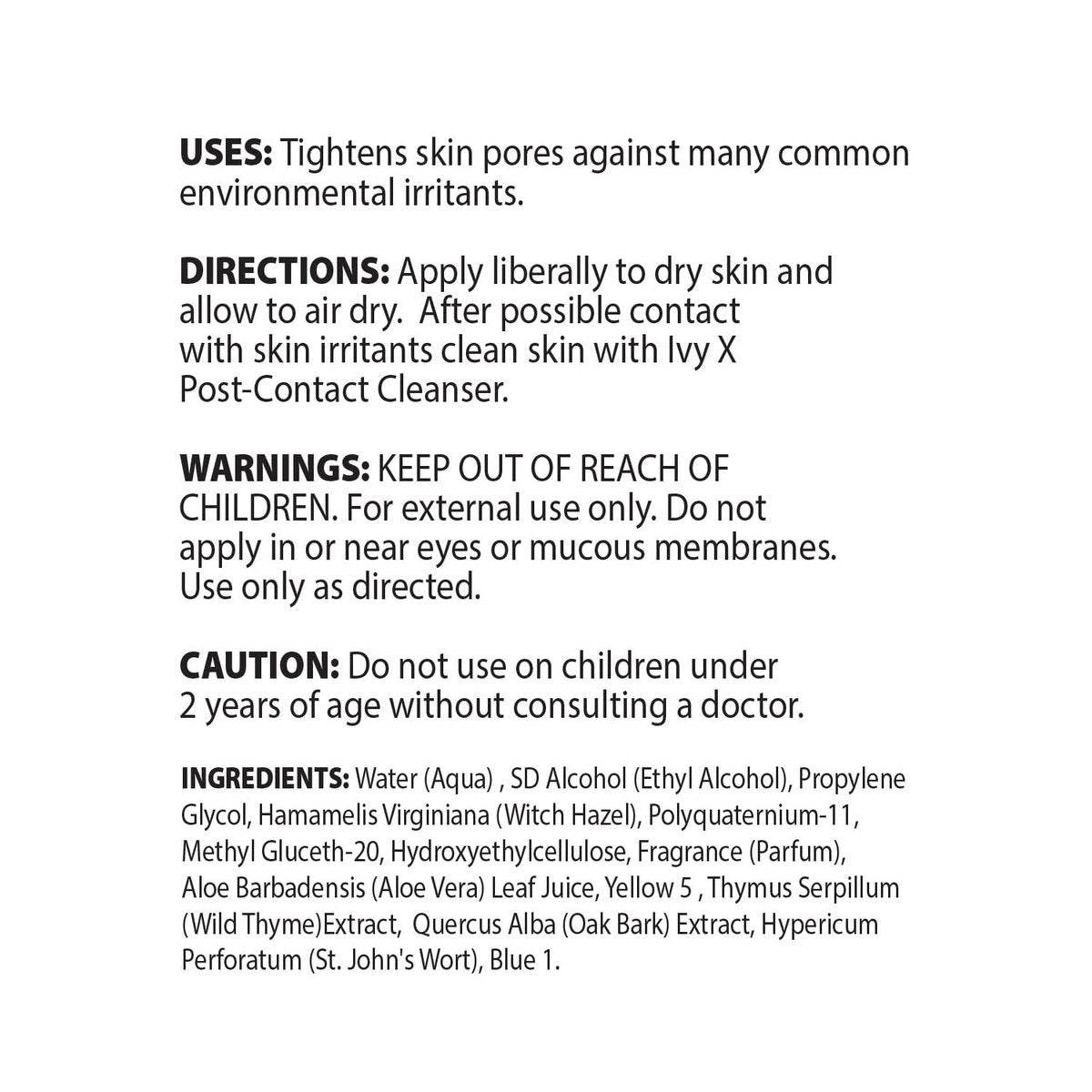 CoreTex Ivy X Pre-Contact Poison Ivy Hautschutzspray - 8oz Flasche mit Schutzlösung zur Vorbeugung von juckenden Ausschlägen - Wirkt auch gegen Gifteiche und Giftsumach - Schnelltrocknende & kreidefreie Formel